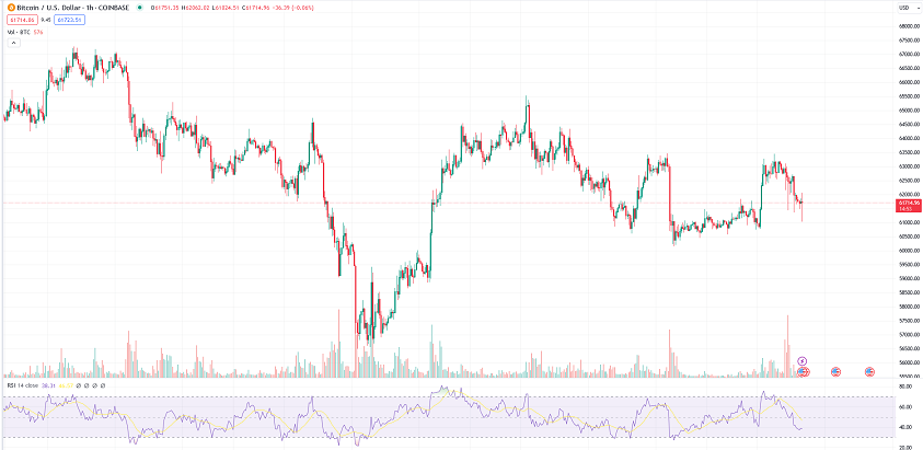 btc price chart hourly