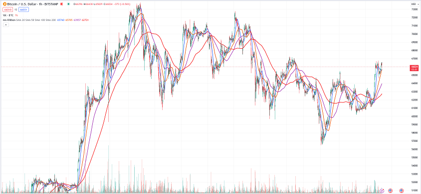 dogecoin hourly pice chart 05.17.2024